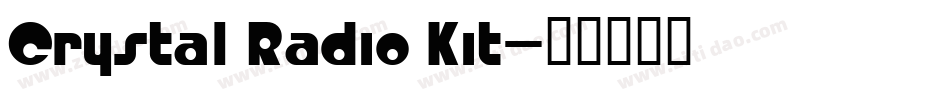 Crystal Radio Kit字体转换
